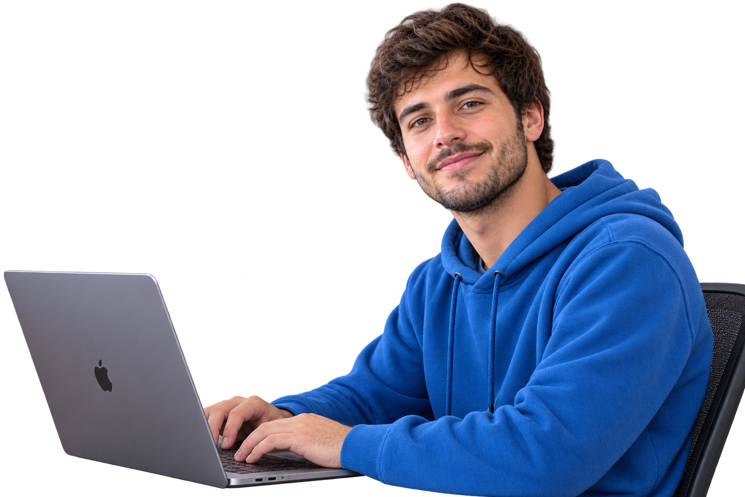 Developer working on a laptop